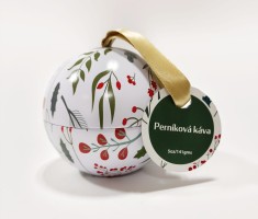 Sviečka vianočná gulička, perníková káva, 141g