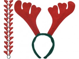 Vianočná čelenka sobie parohy