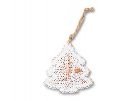 Vianočná ozdoba stromček 10cm, kov