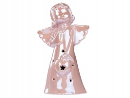 LED vánoční dekorace anděl 16,7cm