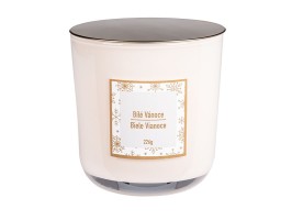 Svíčka s kovovým víčkem, Bílé Vánoce 226 g Svíčka s kovovým víčkem, Bílé Vánoce 226 g