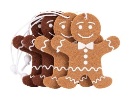 Závesná ozdoba 4ks perníček 12x1, 5x16cm