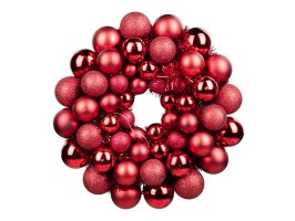 Veniec s guličkami, 20 LED, teplá biela Veniec s guličkami, 20 LED, teplá biela