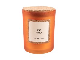 Vonná svíčka s korkovým víčkem, Dýně 10x12,5cm, 500g Vonná svíčka s korkovým víčkem, Dýně 10x12,5cm, 500g