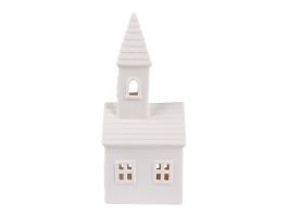 Keramický kostolík na sviečku 9,4x7,5x19,4cm Keramický kostolík na sviečku 9,4x7,5x19,4cm