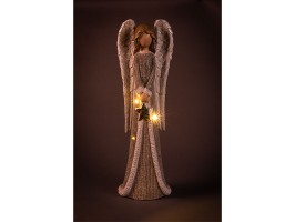 Velký anděl s hvězdou LED-22x16x66cm Velký anděl s hvězdou LED-22x16x66cm