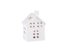 Domček s LED svetlom, porcelánový, 9 cm Domček s LED svetlom, porcelánový, 9 cm