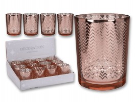 Vánoční svícen 5,5x5,5x6,5cm