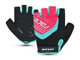 Cyklistické rukavice MTF dámské, tyrkysové, S Cyklistické rukavice MTF dámské, tyrkysové, S