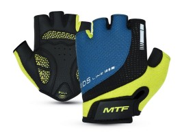 Cyklistické rukavice MTF dětské, zelené/modré, S