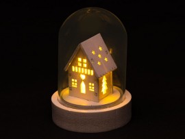 LED dekorácia zimná krajina 8,5cm,rôzne druhy