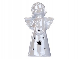 LED vánoční dekorace anděl 12cm