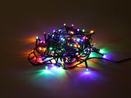 Světelný řetěz 5m, 100LED, barevný Světelný řetěz 5m, 100LED, barevný
