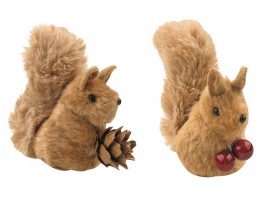 Veverička na klipsni 7cm