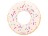 Nafukovací kruh Donut Vanilla 79x22cm