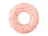 Nafukovací kruh Donut Strawberry 79x22cm