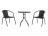Balkonová sestava BISTRO SET černá
