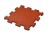 Gumová dlažba Puzzle MAX3, červená 500x500x25mm