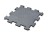 Gumová dlažba Puzzle MAX3, sivá 500x500x25mm