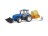 Bruder 2187 - Traktor New Holland T5.120 s predným nakladačom, sklápacou skriňou, vidlami a okrúhlym balíkom