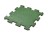 Gumová dlažba Puzzle MAX3, zelená 500x500x25mm