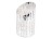 Sviečka strieborná LED krakovaná 12,5 cm