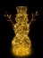 LED snehuliak strieborný 60 cm, vonkajší