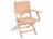 Skládací křeslo LIGERO 86x60x60cm, teak