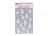 Samolepky biele s flitrami 25x14 cm, snehul