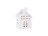 Domček s LED svetlom, porcelánový, 9 cm Domček s LED svetlom, porcelánový, 9 cm