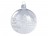 Skleněná vánoční koule vesnice 8cm, průhledná