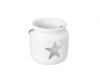 Lampáš hviezda 8cm biela, keramika Lampáš hviezda 8cm biela, keramika