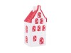 LED dekorácia domček porcelánový, 16,1cm LED dekorácia domček porcelánový, 16,1cm