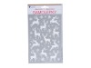 Samolepky biele s flitrami 25x14 cm,jelene Samolepky biele s flitrami 25x14 cm,jelene