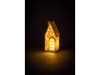 Keramický domek LED se zlatou střechou 7,3x5,2x16 cm Keramický domek LED se zlatou střechou 7,3x5,2x16 cm