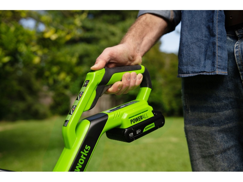 LED indikace stavu nabití baterie Greenworks G60