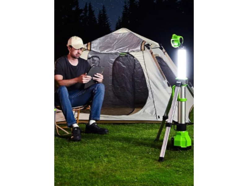 LED indikace stavu nabití baterie Greenworks G60