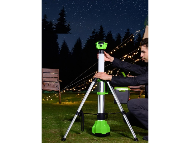 LED indikace stavu nabití baterie Greenworks G60