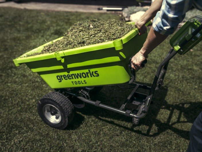 LED indikace stavu nabití baterie Greenworks G60