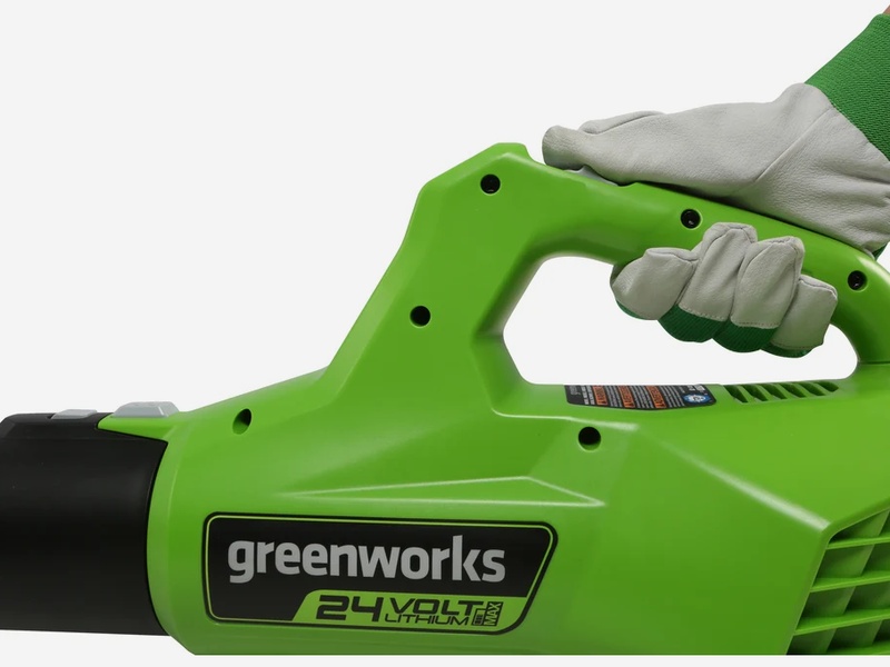 LED indikace stavu nabití baterie Greenworks G60