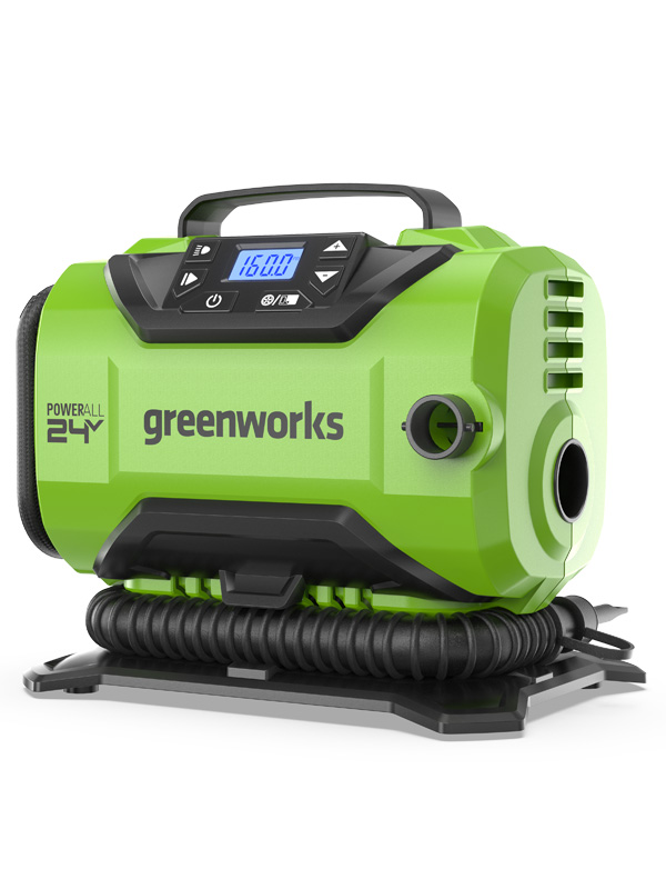 LED indikace stavu nabití baterie Greenworks G60