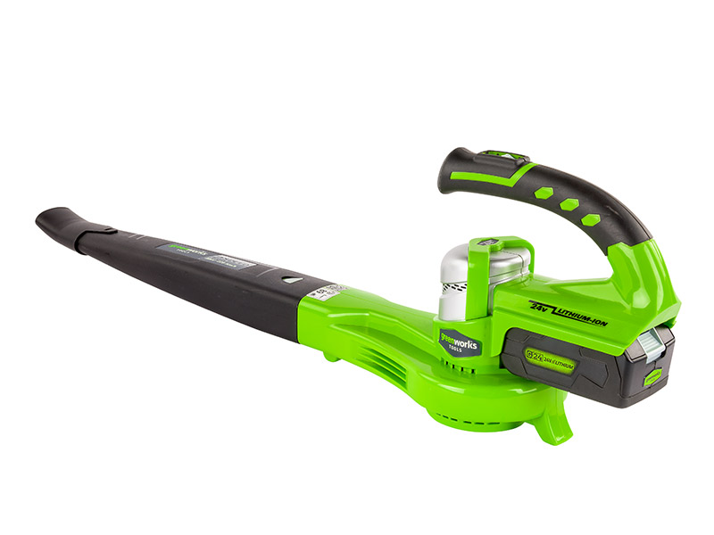 LED indikace stavu nabití baterie Greenworks G60