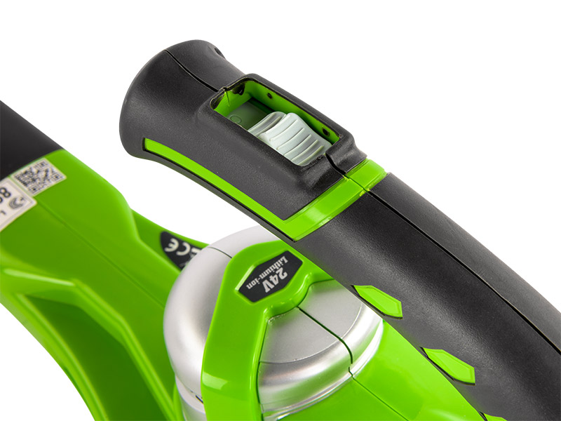 LED indikace stavu nabití baterie Greenworks G60