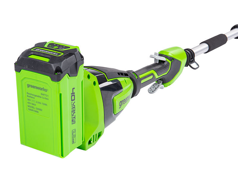 LED indikace stavu nabití baterie Greenworks G60