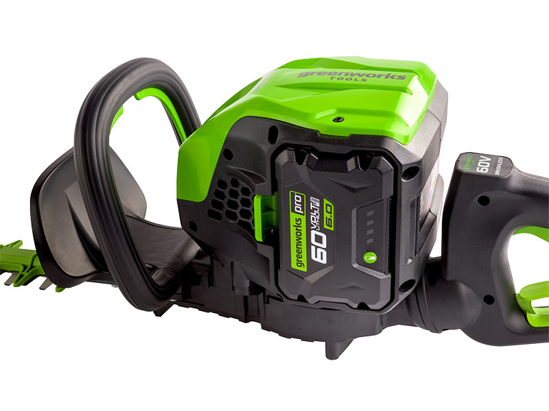 LED indikace stavu nabití baterie Greenworks G60