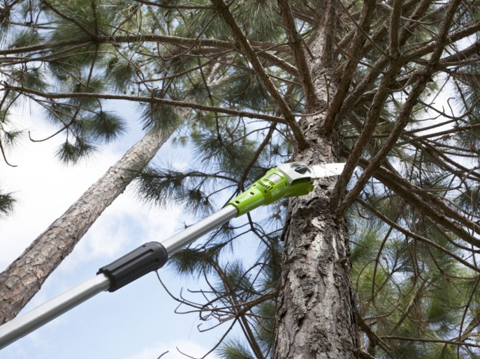 LED indikace stavu nabití baterie Greenworks G60