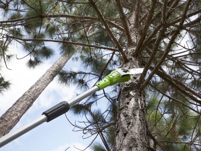 LED indikace stavu nabití baterie Greenworks G60