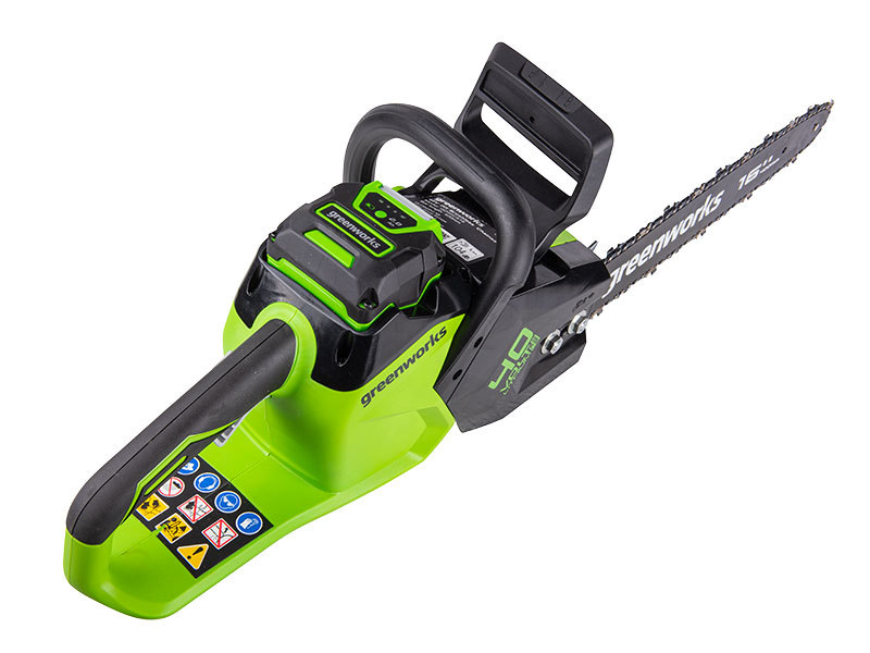 LED indikace stavu nabití baterie Greenworks G60