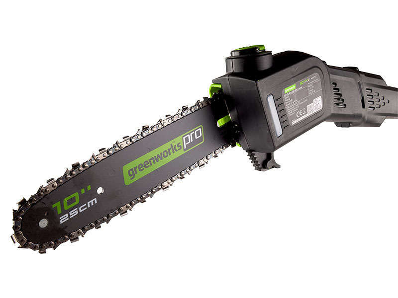 LED indikace stavu nabití baterie Greenworks G60