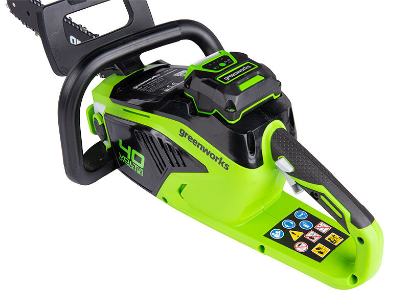 LED indikace stavu nabití baterie Greenworks G60